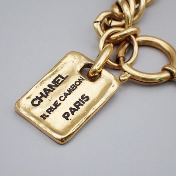 CHANEL CC Logo 31 Rui Cambon Chain Bracelet Bangle GHW France Vintage 79RL356 - Picture 4 of 14